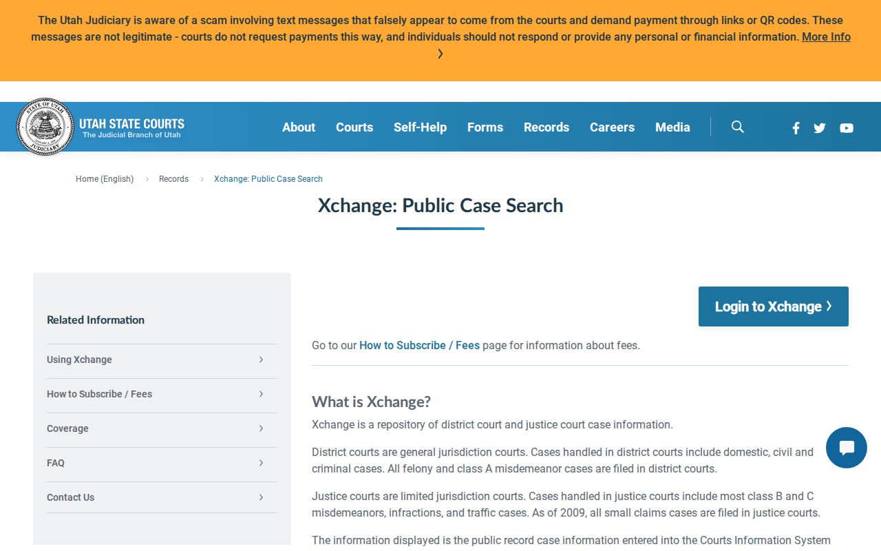 Rich County court docket public record coverage